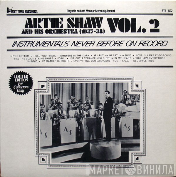 Artie Shaw And His Orchestra - (1937-38) - Vol. 2 - Instrumentals Never Before On Record