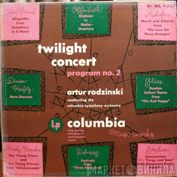Artur Rodzinski Conducting Columbia Symphony Orchestra  - Twilight Concert - Program No. 2