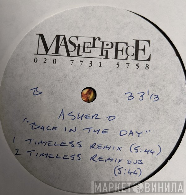 Asher D  - Back In The Day