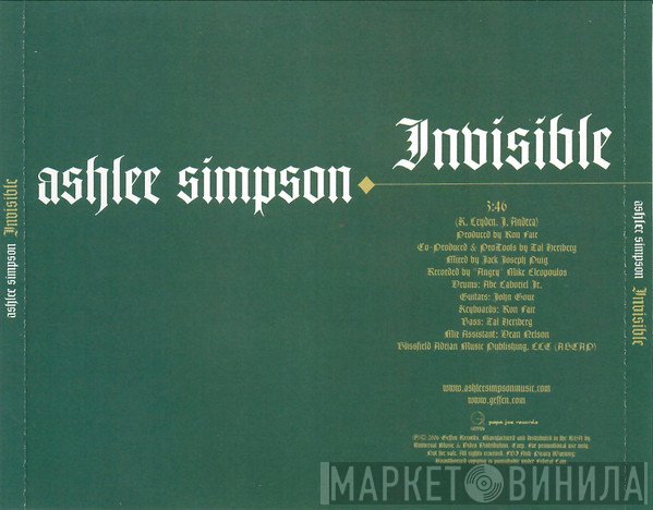 Ashlee Simpson  - Invisible
