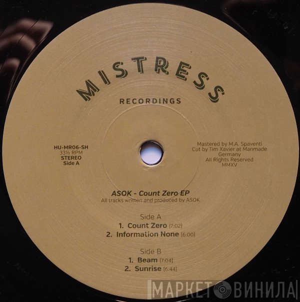 Asok - Count Zero EP