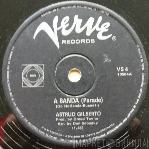 Astrud Gilberto - A Banda (Parade) / You Didn't Have To Be So Nice