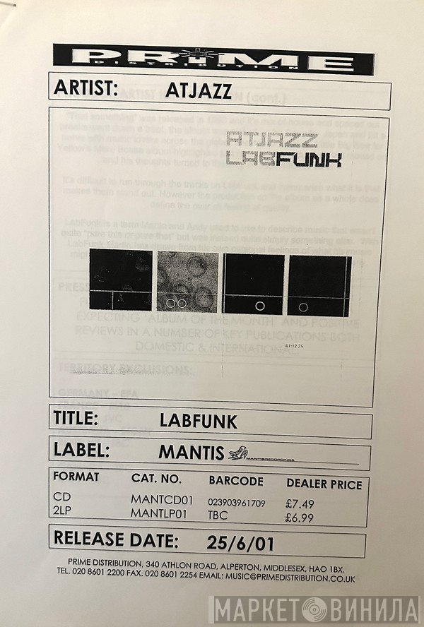Atjazz  - Labfunk