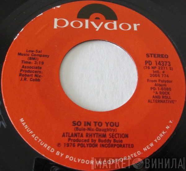 Atlanta Rhythm Section  - So In To You