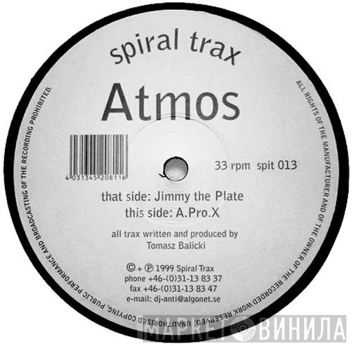 Atmos - Jimmy The Plate / A.Pro.X