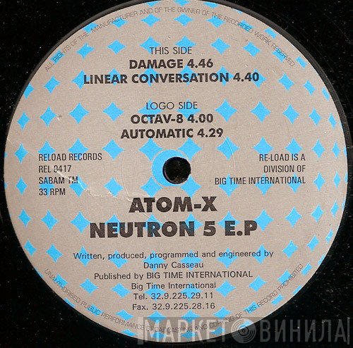 Atom-X - Neutron 5 E.P.