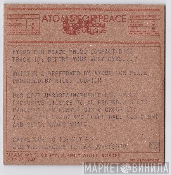 Atoms For Peace  - Before Your Very Eyes