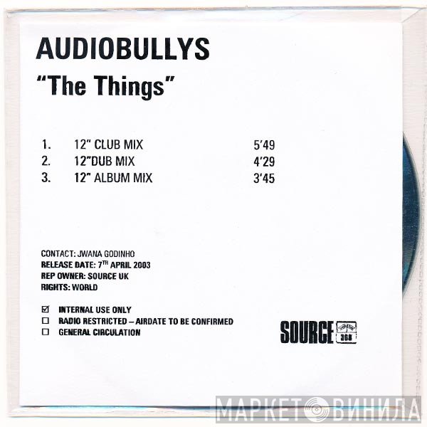 Audio Bullys  - The Things