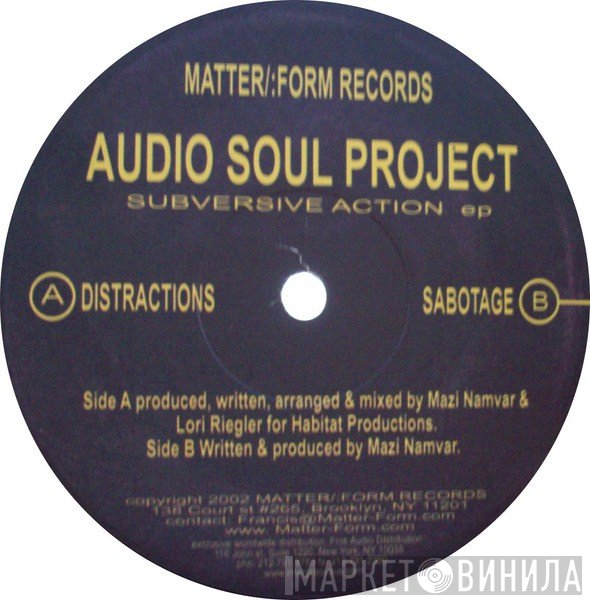 Audio Soul Project  - Subversive Action EP
