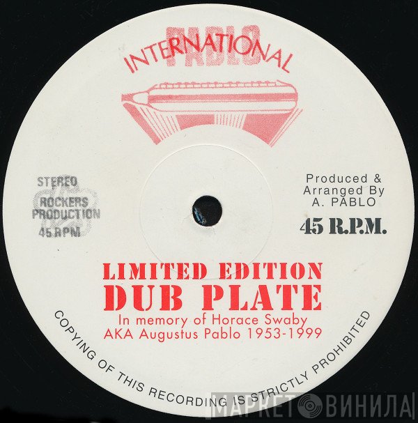 Augustus Pablo - Unfinished Dub