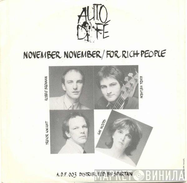 Auto Da Fé  - November November