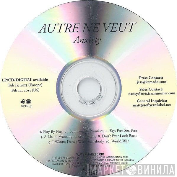 Autre Ne Veut - Anxiety