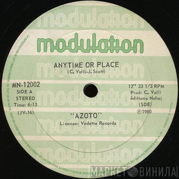 Azoto  - Anytime Or Place