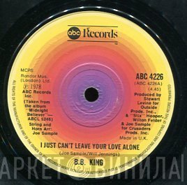 B.B. King - I Just Can't Leave Your Love Alone