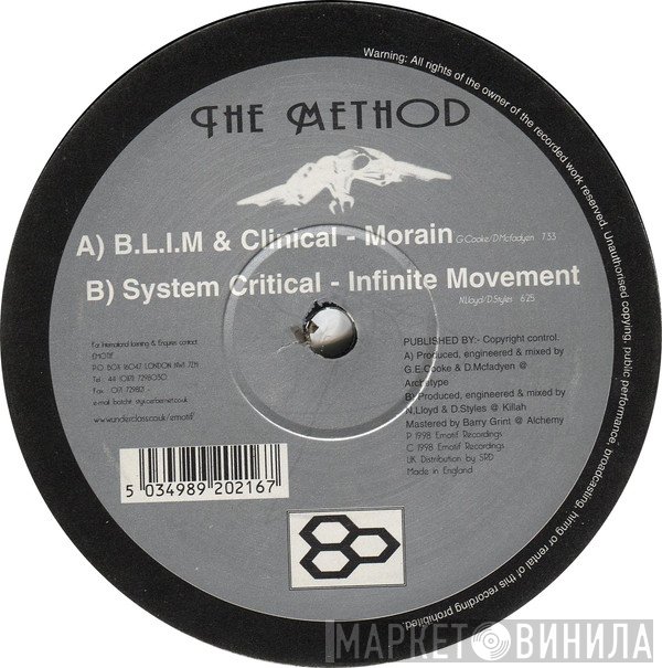 B.L.I.M., System Critical, Clinical  - Infinite Methods Of Drum & Bass