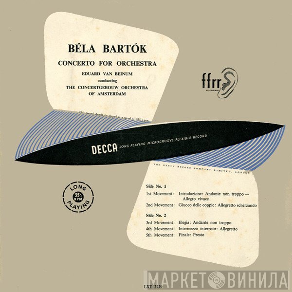Béla Bartók - Eduard van Beinum Conducting Concertgebouworkest  - Concerto For Orchestra