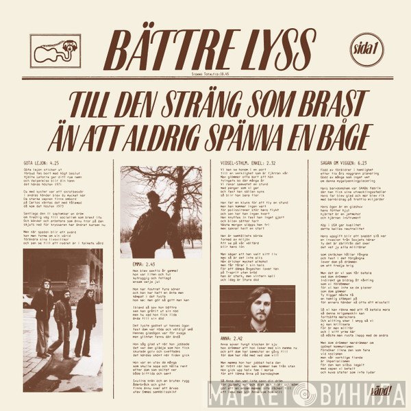 Bättre Lyss - Till Den Sträng Som Brast Än Att Aldrig Spänna En Båge