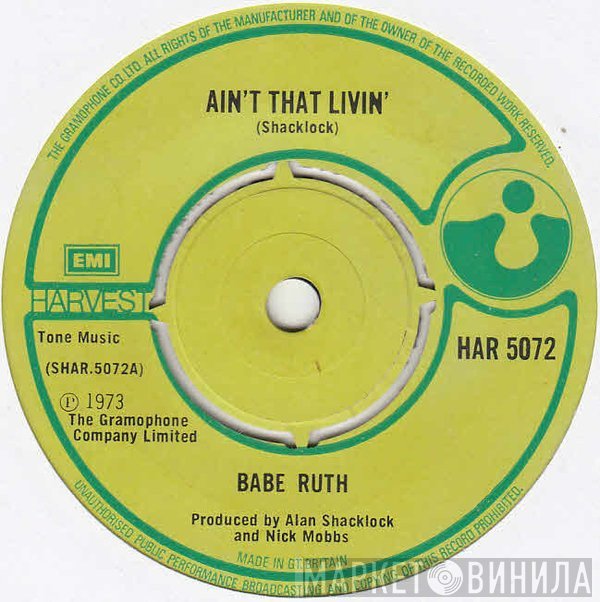 Babe Ruth - Ain't That Livin'