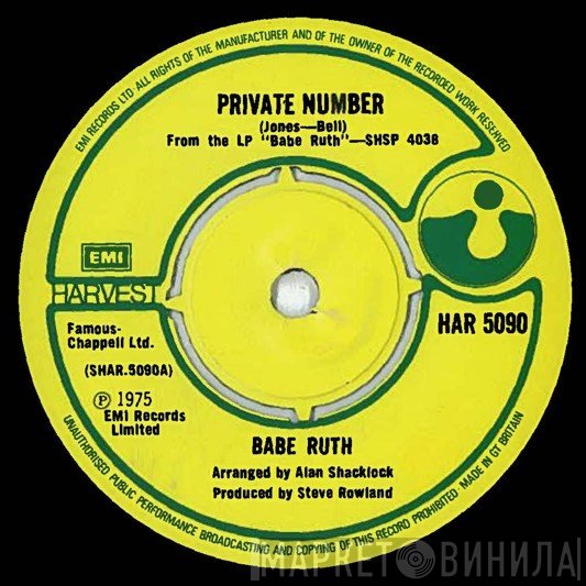 Babe Ruth - Private Number