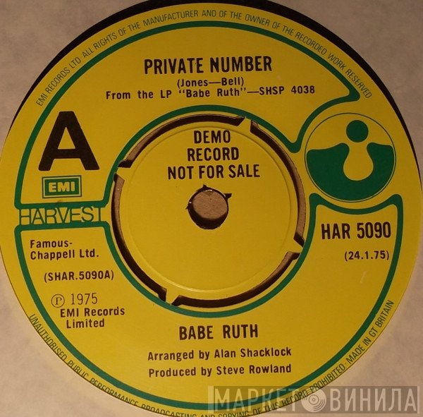Babe Ruth - Private Number