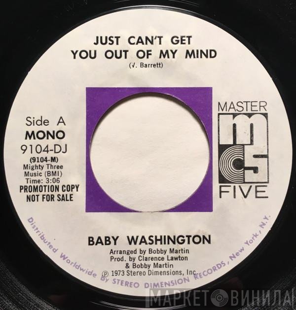 Baby Washington - Just Can't Get You Out Of My Mind
