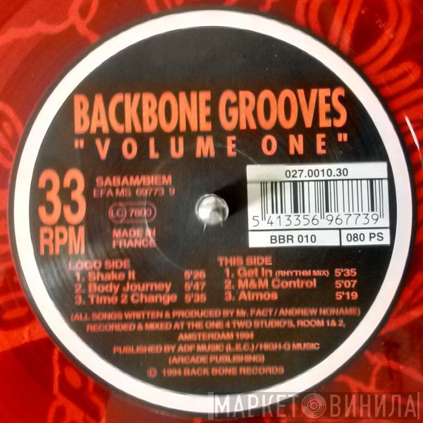 Backbone Grooves - Volume One