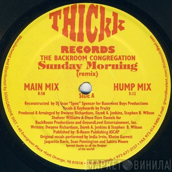 Backroom Congregation - Sunday Morning (Remix)