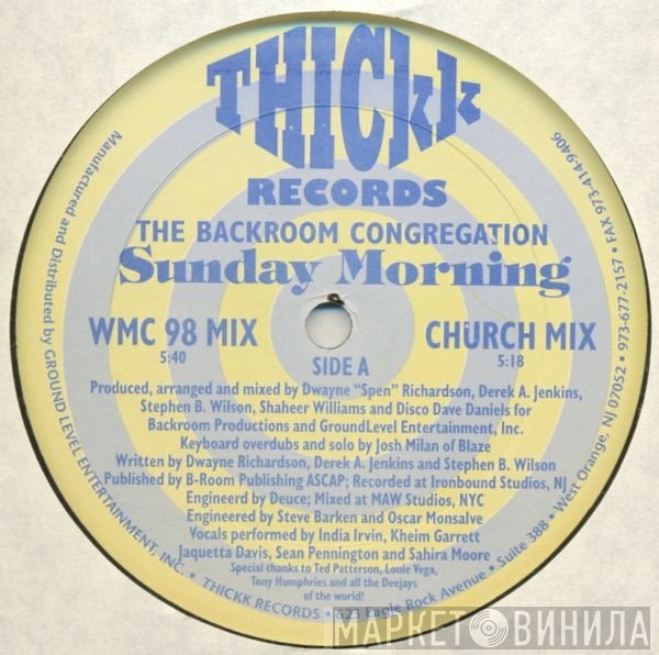 Backroom Congregation - Sunday Morning