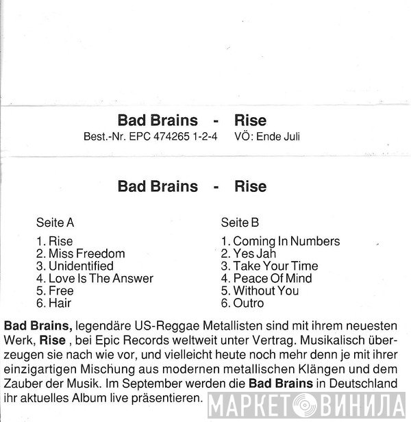 Bad Brains  - Rise
