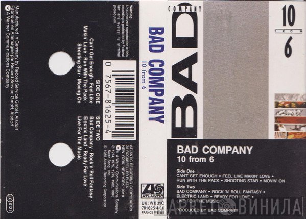 Bad Company  - 10 From 6