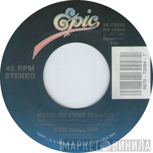 Bad English - Price Of Love (Remix)