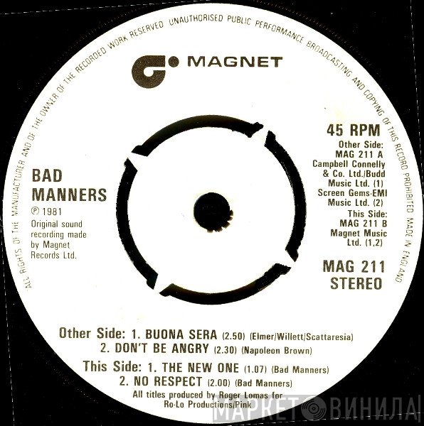 Bad Manners - Special 'R 'n' B' Party Four E.P.