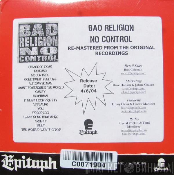 Bad Religion  - No Control