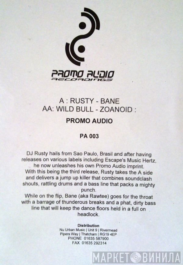 Bane, DJ Rusty  - Wild Bull / Zoanoid