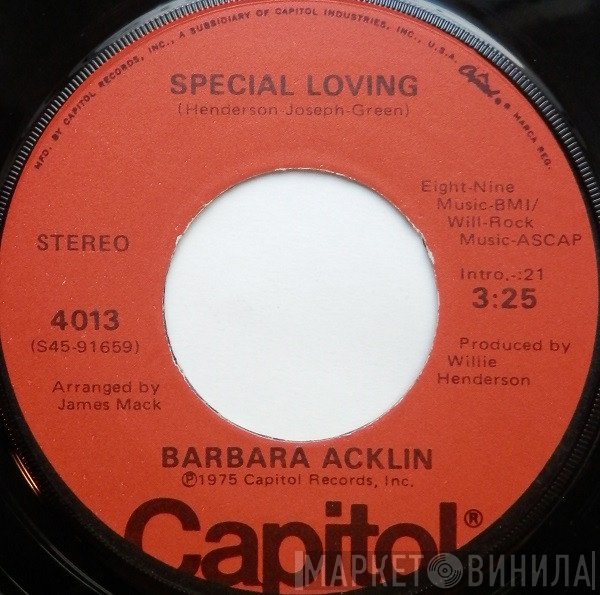 Barbara Acklin - Special Loving / You Give Him Everything, But I Give Him Love