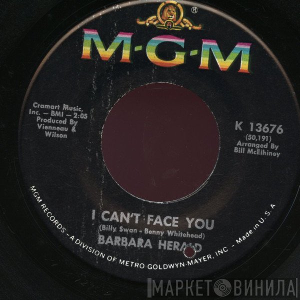 Barbara Herald - I Can't Face You / As Long As I Love You