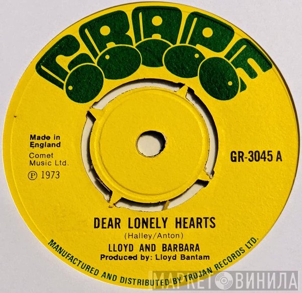 Barbara Jones, Lloyd Bantam - Dear Lonely Hearts / I Tried To Love You