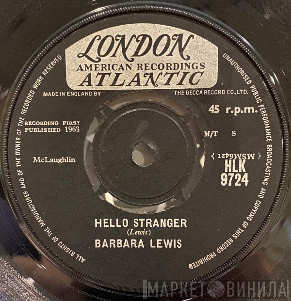 Barbara Lewis  - Hello Stranger