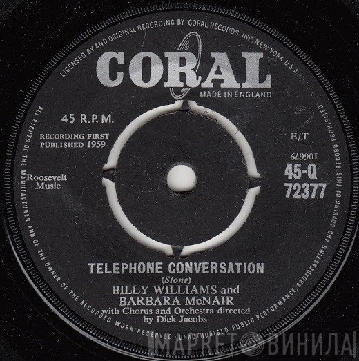 Barbara McNair, Billy Williams  - Telephone Conversation / Go To Sleep, Go To Sleep, Go To Sleep