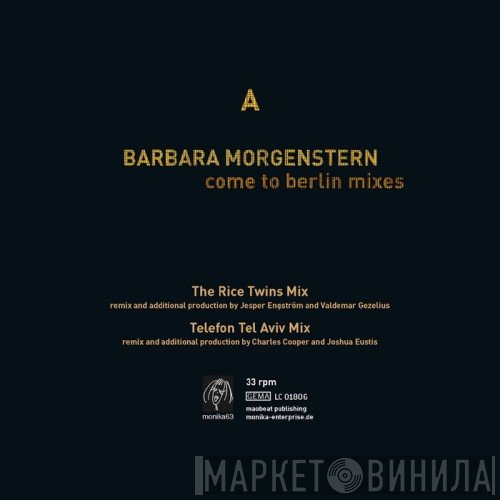 Barbara Morgenstern - Come To Berlin Mixes
