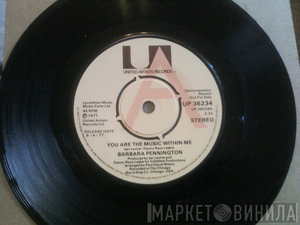 Barbara Pennington - You Are The Music Within Me / Running In Another Direction