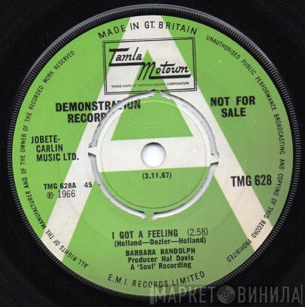 Barbara Randolph - I Got A Feeling