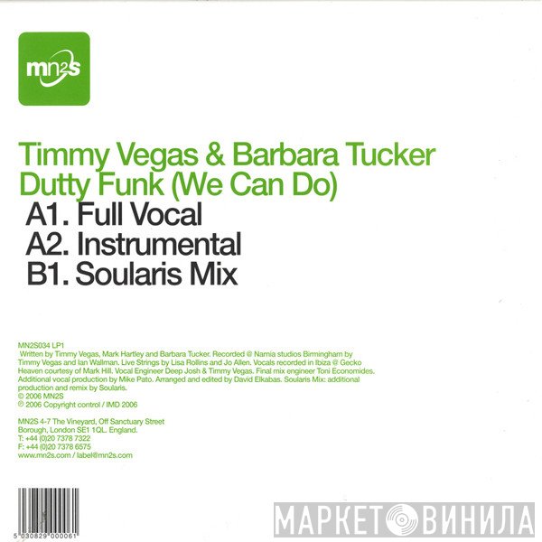 Barbara Tucker, Timmy Vegas - Dutty Funk (We Can Do)