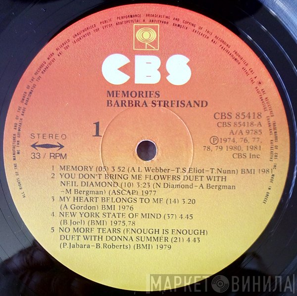 Barbra Streisand - Memories