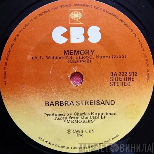 Barbra Streisand  - Memory