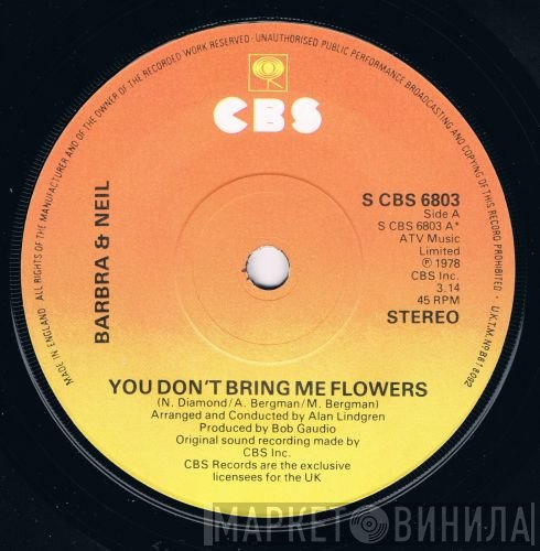 Barbra Streisand, Neil Diamond - You Don't Bring Me Flowers