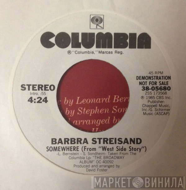 Barbra Streisand  - Somewhere