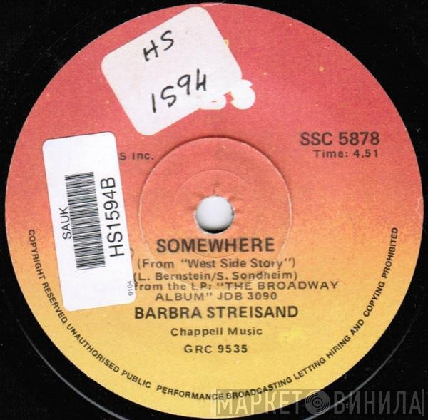 Barbra Streisand  - Somewhere
