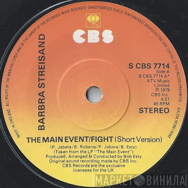 Barbra Streisand - The Main Event / Fight
