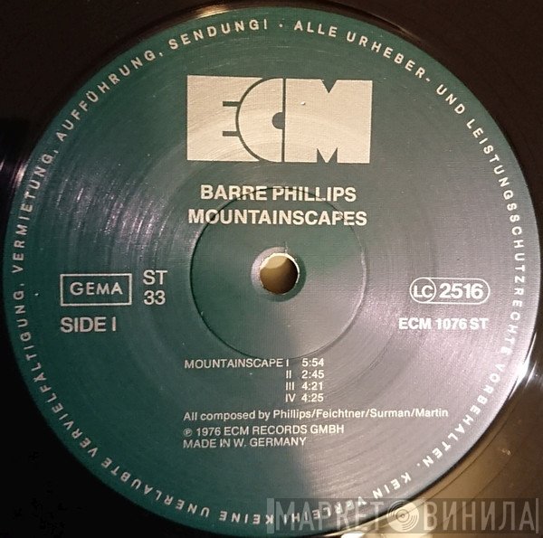 Barre Phillips  - Mountainscapes
